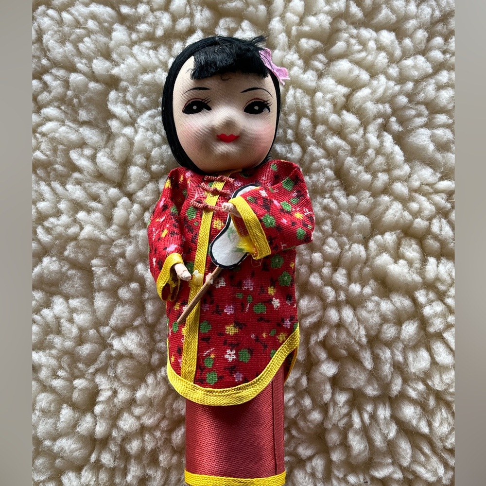 Red and Yellow Traditional Doll